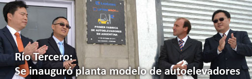 Río Tercero: se inauguró planta modelo de autoelevadores
